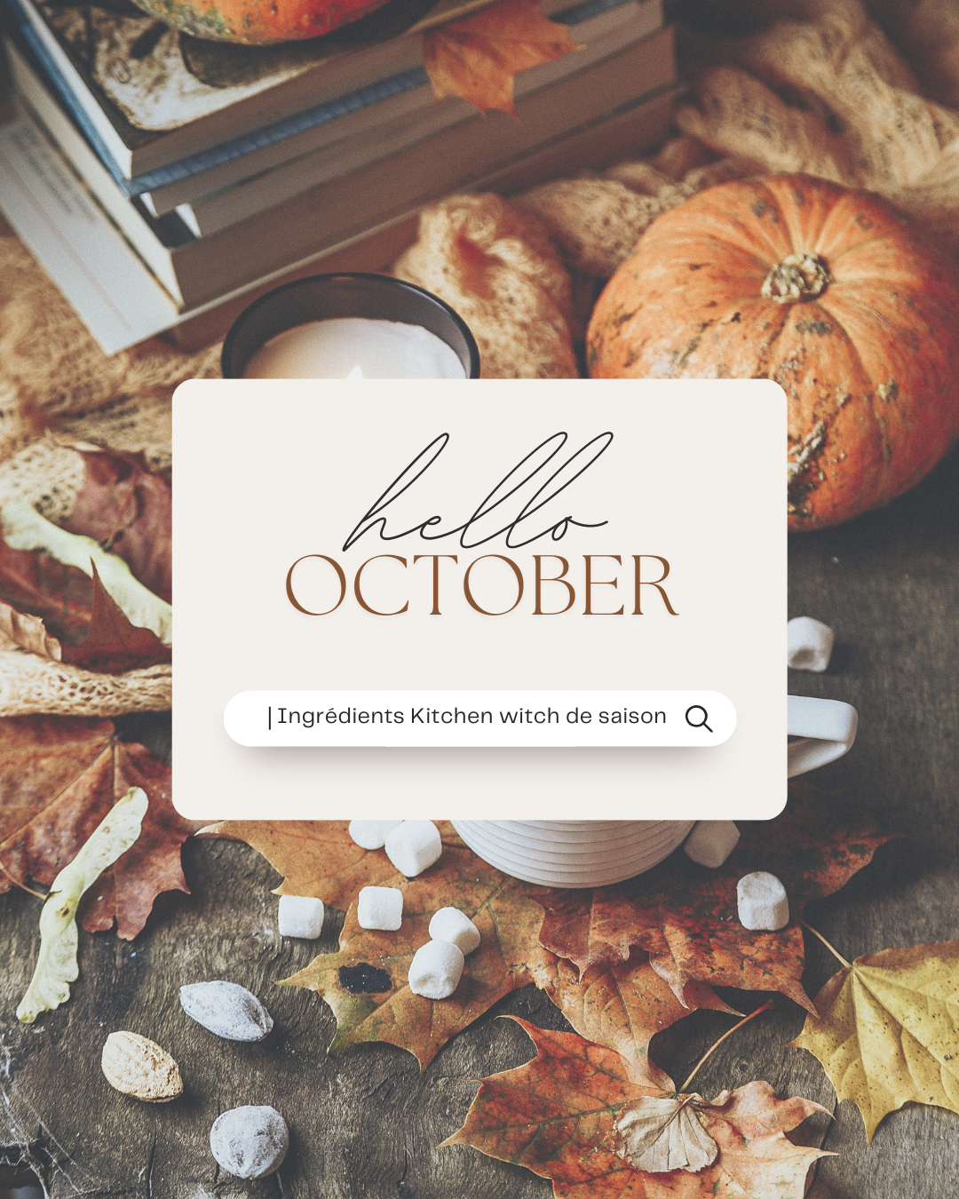 Hello october goals social media instagram post